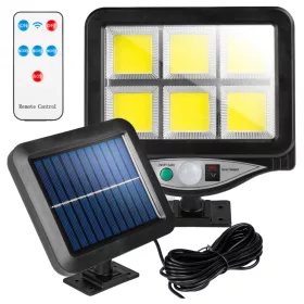   LED napelemes reflektor halogén spotlámpa 4W 250lm 5500K hideg fehér mozgás- és alkonyérzékelővel 180° IP44 Masterled