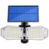 Napelemes reflektor lámpa 78x LED 15W 450lm Hideg mozgásérzékelő IP65