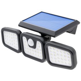   Napelemes reflektor lámpa 74x LED 15W 450lm Hideg mozgásérzékelő IP65