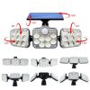 Napelemes reflektor lámpa 138x LED 10W 480lm Hideg IP65 mozgásérzékelő + Távirányító