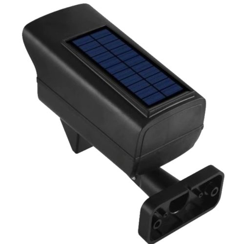 LED napelemes lámpa hamis kamera kültéri kerti mozgásérzékelő + távirányító