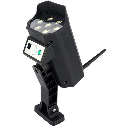 LED napelemes lámpa hamis kamera kültéri kerti mozgásérzékelő + távirányító