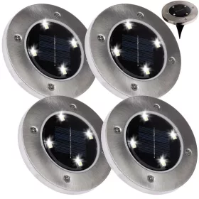   4x kerti lámpa szett 4x LED 0,4W SOLÁR FÖLDRE SZERELT IP54