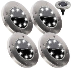   4x kerti lámpa készlet 8x LED 0,8W SOLÁR FÖLDRE SZERELT IP54