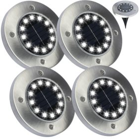   4x kerti lámpa készlet 12x LED 1W SOLAR FÖLDRE SZERELT IP54