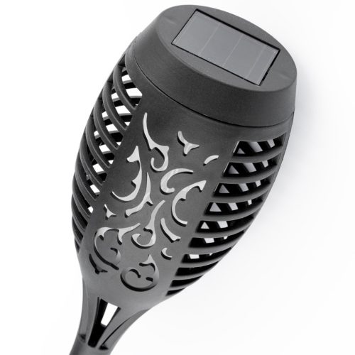 Lánghatású, napelemes LED-es kerti lámpa, 40 cm, IP65