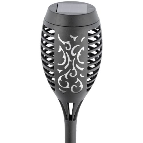 Lánghatású, napelemes LED-es kerti lámpa, 40 cm, IP65