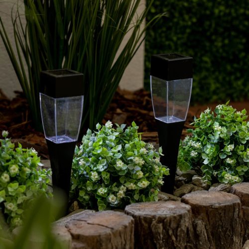 LED napelemes kerti lámpa 5500-6000K IP44 alkony érzékelő