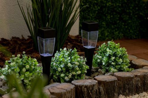 LED napelemes kerti lámpa 5500-6000K IP44 alkony érzékelő