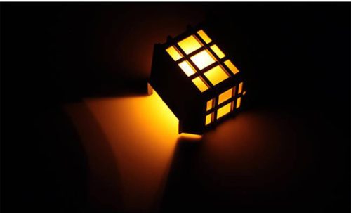 Solar LED Oldalfali lámpa fekete IP44