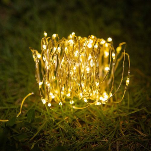 Solar Girland Garden DEKORATÍV Fénylánc 200 LED 22m Meleg szín