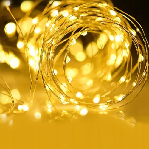 Solar Girland Garden DEKORATÍV Fénylánc 200 LED 22m Meleg szín