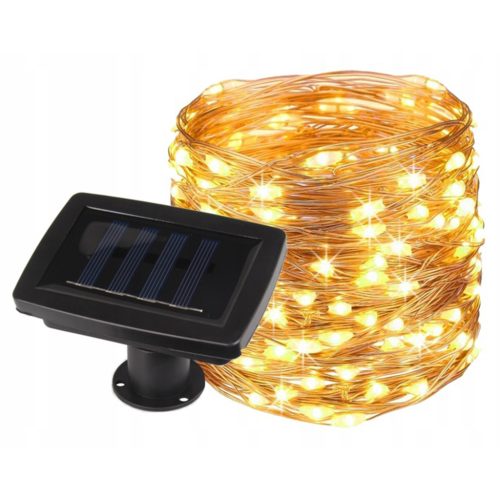 Solar Girland Garden DEKORATÍV Fénylánc 300 LED 32m Meleg szín