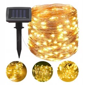   Napelemes LED girland fényfüzér 500LED 3000K Melegfényű IP44 51,9m Masterled