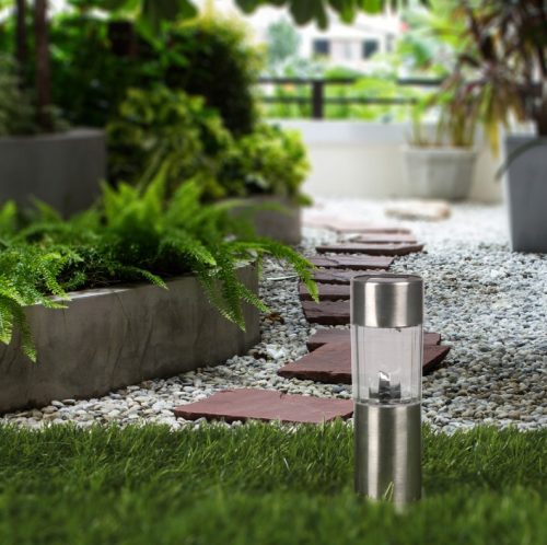 Napelemes LED-es kerti lámpa alkonyat érzékelővel