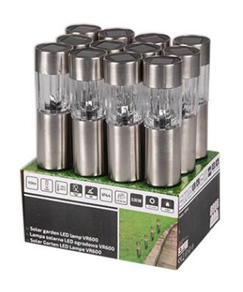 Napelemes LED-es kerti lámpa alkonyat érzékelővel