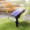 Kerti lámpa LED-es napelemes reflektor Süllyesztett IP44 2700K/6500K szürkületérzékelő kültéri