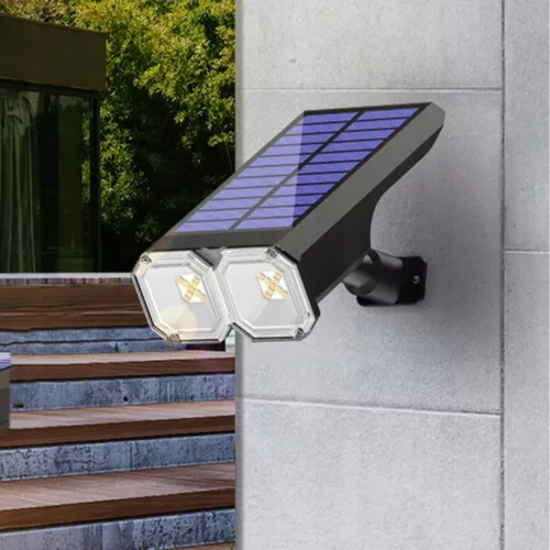 Kerti lámpa LED-es napelemes reflektor Süllyesztett IP44 2700K/6500K szürkületérzékelő kültéri