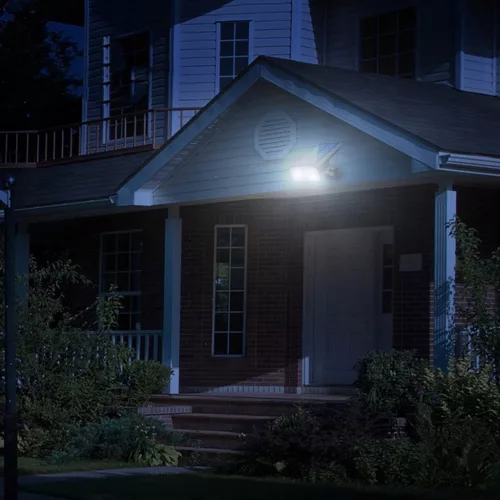 Kerti lámpa LED-es napelemes reflektor Süllyesztett IP44 2700K/6500K szürkületérzékelő kültéri