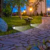 LED napelemes kerti lámpa reflektor 0.4W IP44 alkonyérzékelő hideg szín
