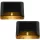 2x Solar LED lépcsőfény dekoratív lámpa alkony érzékelő IP44 meleg
