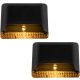 2x Solar LED lépcsőfény dekoratív lámpa alkony érzékelő IP44 meleg