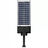 Napelemes LED kerti utcai lámpa, 300 W, 6000 K, hideg fényű, mozgás- és alkonyérzékelővel, fekete, IP65, Masterled