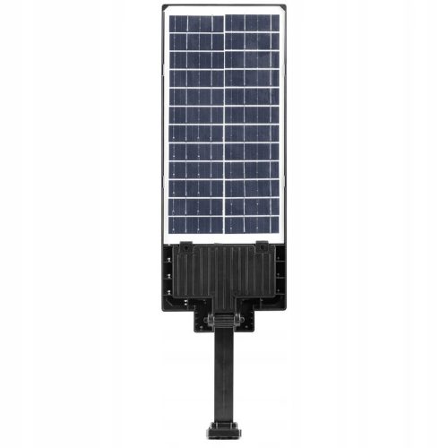 Napelemes LED kerti utcai lámpa, 300 W, 6000 K, hideg fényű, mozgás- és alkonyérzékelővel, fekete, IP65, Masterled