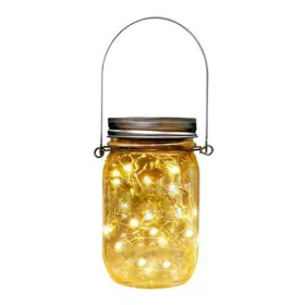   Masterled napelemes LED dekoratív üveglámpa, 0,6 W, 3000 K, meleg, 360°, alkonykapcsolóval, átlátszó, IP44