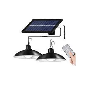   Napelemes LED magasba építhető lámpa, 2 darab, 3,6 W, 6500 K, hideg fényű, mozgás- és alkonyérzékelővel, fekete, IP44, Masterled
