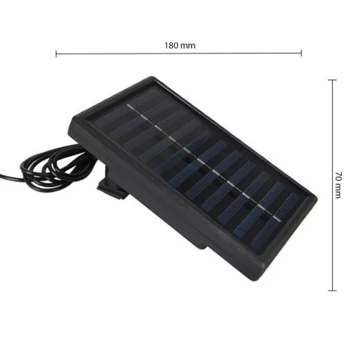 Napelemes LED magasba építhető lámpa, 2 darab, 3,6 W, 6500 K, hideg fényű, mozgás- és alkonyérzékelővel, fekete, IP44, Masterled