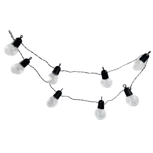 Napelemes LED girland fényfüzér 10LED 20lm 3000K Meleg fehér IP44 3,35m Masterled