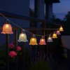 Napelemes LED girland fényfüzér 10LED 20lm 3000K Meleg fehér IP44 3,8m Masterled