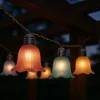 Napelemes LED girland fényfüzér 10LED 20lm 3000K Meleg fehér IP44 3,8m Masterled