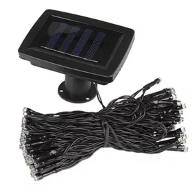   Napelemes LED girland fényfüzér 100LED 25lm 3000K Meleg fehér IP44 11.9m Masterled
