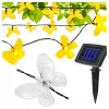 Napelemes LED girland fényfüzér 20LED 30lm 3000K Melegfényű Pillangó IP44 5.8m Masterled