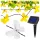 Napelemes LED girland fényfüzér 20LED 30lm 3000K Melegfényű Pillangó IP44 5.8m Masterled