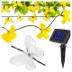 Napelemes LED girland fényfüzér 20LED 30lm 3000K Melegfényű Pillangó IP44 5.8m Masterled