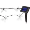 Napelemes LED girland fényfüzér 20LED 30lm 3000K Melegfényű Pillangó IP44 5.8m Masterled