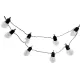 Napelemes LED girland fényfüzér 20LED 30lm 3000K Meleg fehér IP44 4,85m Masterled