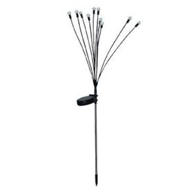   Napelemes LED kerti lámpa, pitypang, 0.6W, 3000K, meleg, 360°, alkonykapcsolóval, fekete, fehér, IP44, Masterled