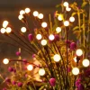 Napelemes LED kerti lámpa, pitypang, 0.6W, 25lm, 3000K, meleg fehér, 360°, alkonyérzékelővel, fekete, IP44, Masterled