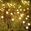 Napelemes LED kerti lámpa, pitypang, 0.6W, 25lm, 3000K, meleg fehér, 360°, alkonyérzékelővel, fekete, IP44, Masterled