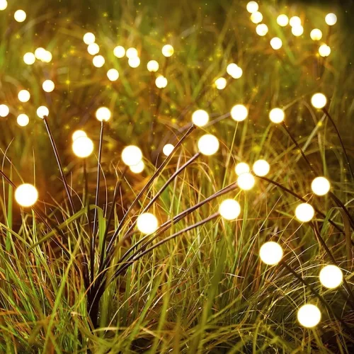 Napelemes LED kerti lámpa, pitypang, 0.6W, 25lm, 3000K, meleg fehér, 360°, alkonyérzékelővel, fekete, IP44, Masterled
