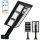 Napelemes LED utcai lámpa 12W 500lm 6500K Hideg 120° Mozgásérzékelővel Fekete IP44 Masterled