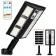 Napelemes LED utcai lámpa 12W 500lm 6500K Hideg 120° Mozgásérzékelővel Fekete IP44 Masterled