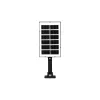 Napelemes LED utcai lámpa 12W 500lm 6500K Hideg 120° Mozgásérzékelővel Fekete IP44 Masterled