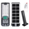 Napelemes LED utcai lámpa 50W 800lm 6000K Hideg 140° Mozgásérzékelővel Távirányítóval Szabályozható Fényerő Szürke IP65 Lix Masterled