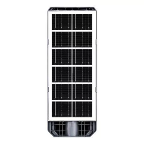 Napelemes LED utcai lámpa 50W 800lm 6000K Hideg 140° Mozgásérzékelővel Távirányítóval Szabályozható Fényerő Szürke IP65 Lix Masterled
