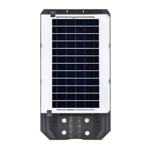Napelemes LED utcai lámpa 100W 1500lm 6000K Hideg 140° Mozgásérzékelővel Távirányítóval Szabályozható Fényerő Szürke IP65 Lix Masterled